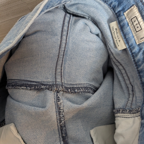 AYR The Secret Sauce Heirloom Distressed Light WashJeans 28 Short Premium Denim - Picture 12 of 15